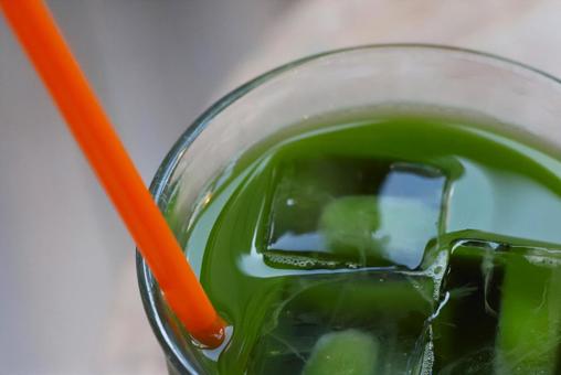 浅草のカフェの冷抹茶 冷抹茶,飲み物,氷の写真素材