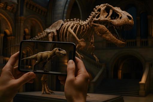 拡張現実恐竜体験 拡張現実恐竜体験の写真