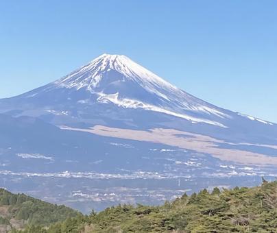 12月の富士山 富士山,空,山の写真素材