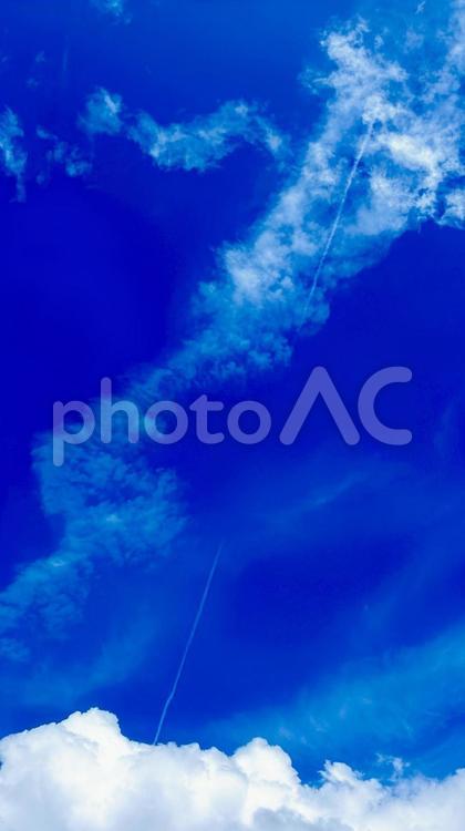 夏の空 空,雲,夏の写真素材