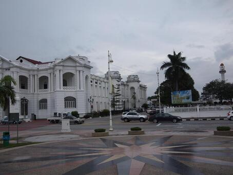 駅前 イポー,マレーシア,ポルトガル植民地の写真素材