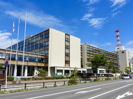 快晴の青森県庁舎4 快晴の青森県庁舎4の写真