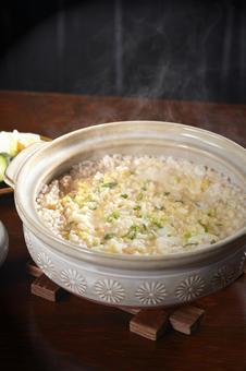 鍋料理の〆はやっぱり雑炊ですね 鍋料理の〆はやっぱり雑炊ですねの写真