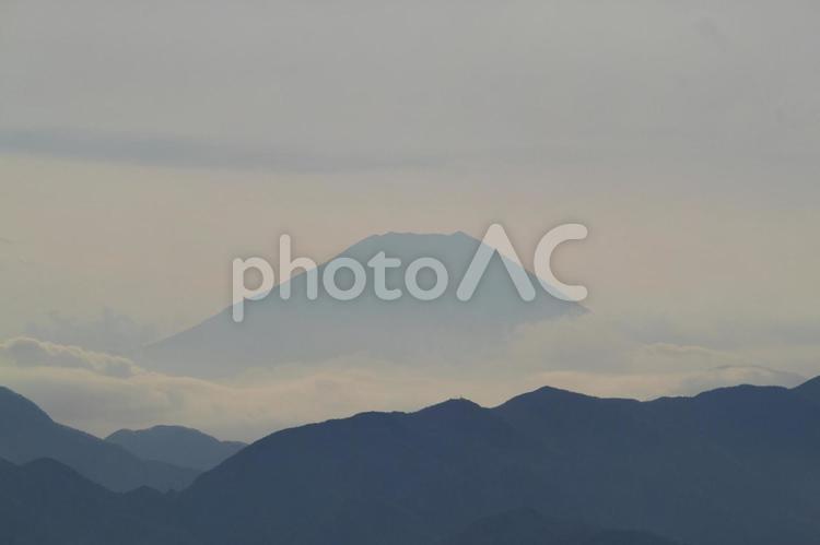 奈良の自然風景１１ 山,雲,空の写真素材