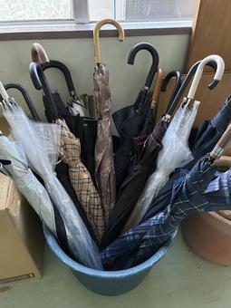 傘 傘,傘立て,雨の写真素材