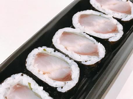 しめ鯖巻き しめ鯖巻き しめ鯖巻き,シメ鯖巻き,海鮮の写真素材