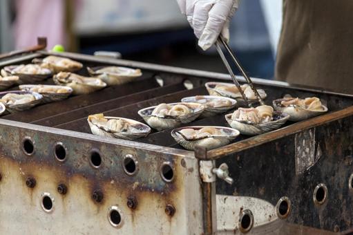 焼き大あさり5（田原市） 大あさり,貝,食材の写真素材
