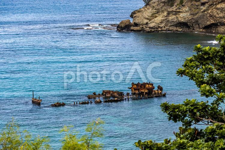 小笠原諸島　境浦海岸から望む絶景 父島,小笠原諸島,海の写真素材