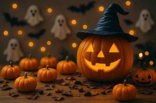 幻想的なHELLOWEENの夜の写真