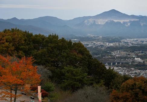 武甲山と紅葉 武甲山,紅葉,日本二百名山の写真素材