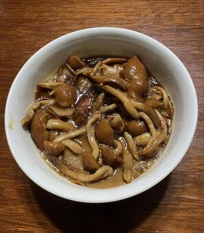 R7.11.27　なめこの佃煮 夕食,なめこ佃煮,ナメコの写真素材