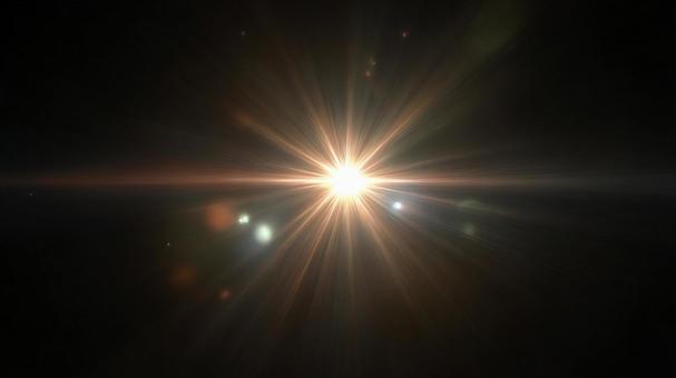 強く輝く太陽の光 強く輝く太陽の光の写真