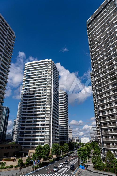 横浜みなとみらい地域散策 横浜,みなとみらい,朝の写真素材