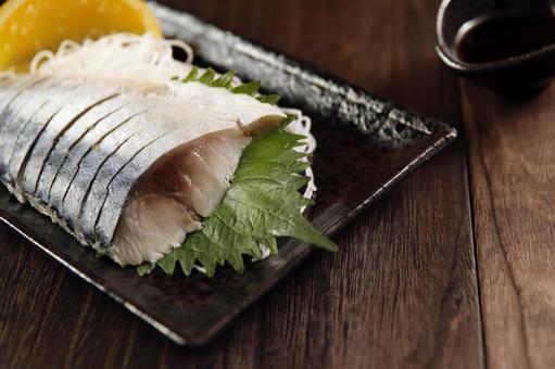 しめ鯖の和食盛り付け しめ鯖の和食盛り付け しめ鯖,サバ,刺身の写真素材