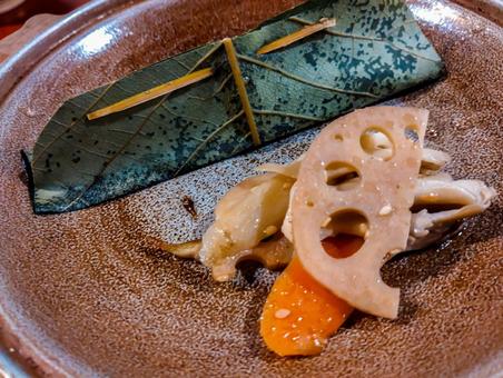 土鍋の蒸しもの 蒸しもの,懐石,土鍋の写真素材