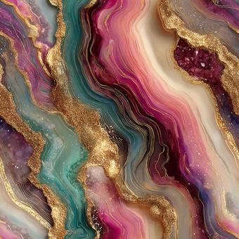 幻想的なピンクとグリーンの流動アート 幻想的なピンクとグリーンの流動アートの写真