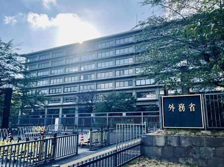 外務省庁舎前 外務省庁舎前 外務省,中央省庁,官庁街の写真素材