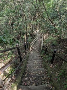 鋸山より 山々,晴れ,木々の写真素材