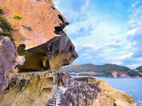 鬼ヶ城 鬼ヶ城 鬼ヶ城,鬼ヶ城の鬼,三重県の写真素材