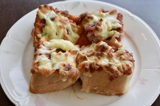 ピザトースト ピザトースト,ピザ,パンの写真素材