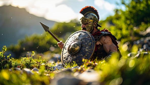 スパルタの戦士のイメージ スパルタの戦士のイメージの写真