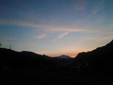 夕景 夕景の写真