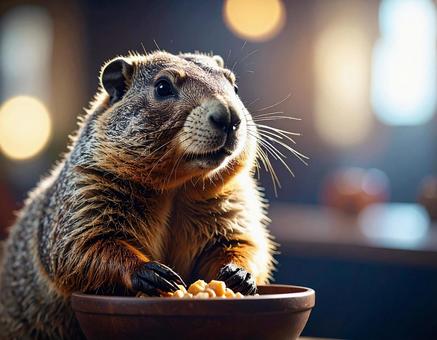 マーモットのカフェの写真