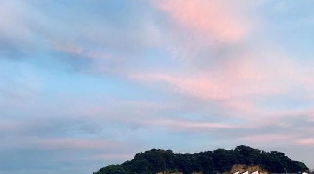 Mountains and summer sunset, JPG