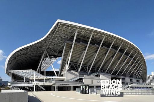 ピースウイング秋 広島市,秋,青空の写真素材