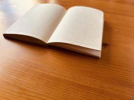 ノート、コピースペース ノート,メモ帳,メモの写真素材