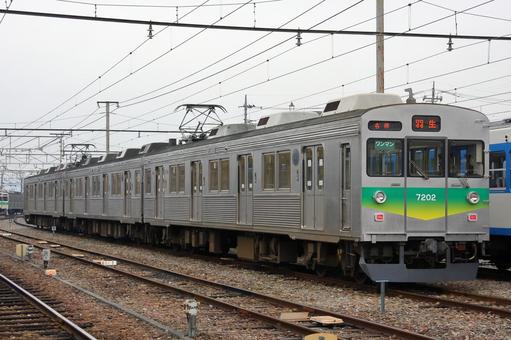 秩父鉄道、7000系、7002編成 秩父鉄道、7000系、7002編成 秩父鉄道,秩鉄,7000系の写真素材