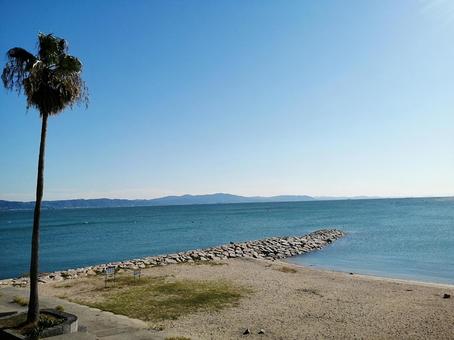 兵庫県明石市江井ヶ島海岸からの景色 兵庫県明石市江井ヶ島海岸からの景色 兵庫県,明石市,江井ヶ島の写真素材