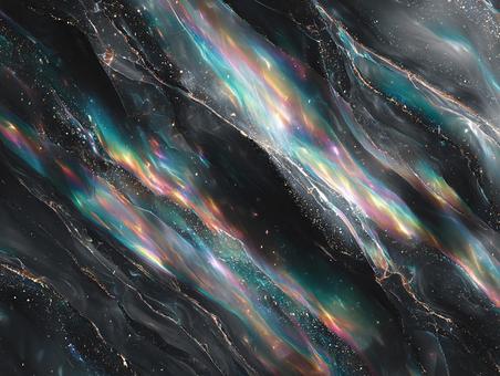 高級感ある虹色のマーブル模様 高級感ある虹色のマーブル模様の写真