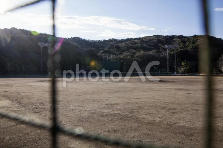 渥美運動公園野球場1（田原市） 野球,球場,大会の写真素材