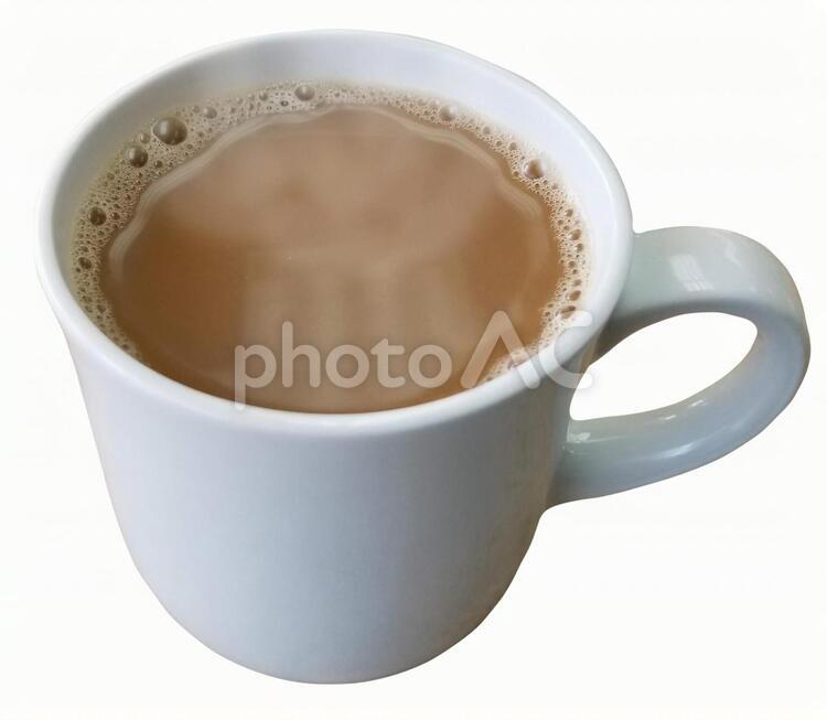 コーヒー　切り抜き　透明背景 コーヒー,カップ,湯気の写真素材