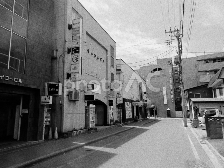 函館五稜郭飲屋街 街並み,背景,スナックの写真素材