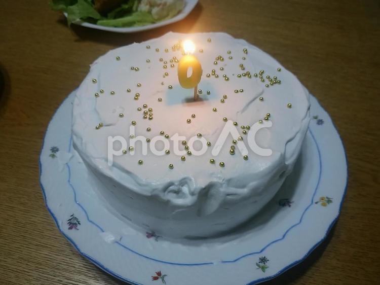 バースデーケーキ！生クリーム多め バースデーケーキ,手作り,嬉しいの写真素材