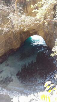 伊豆下田 龍宮窟 伊豆下田 龍宮窟 水域,洞窟,旅の写真素材