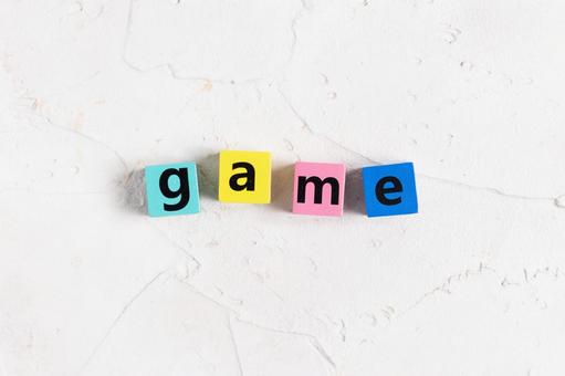 game（ゲーム）の文字 文字,英字,スペルの写真素材