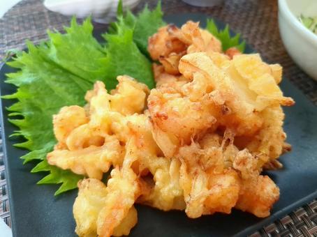 海老と玉葱のかき揚げ 海老と玉葱のかき揚げ かき揚げ,海老,玉葱の写真素材
