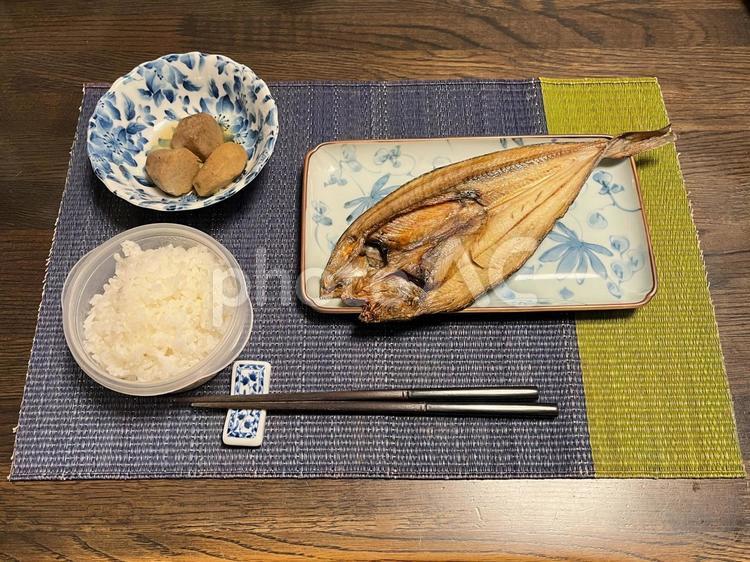 お食事 焼き魚,ホッケ,ほっけの写真素材