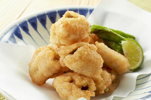 ハモの唐揚げ ハモの唐揚げ 鱧,唐揚げ,から揚げの写真素材