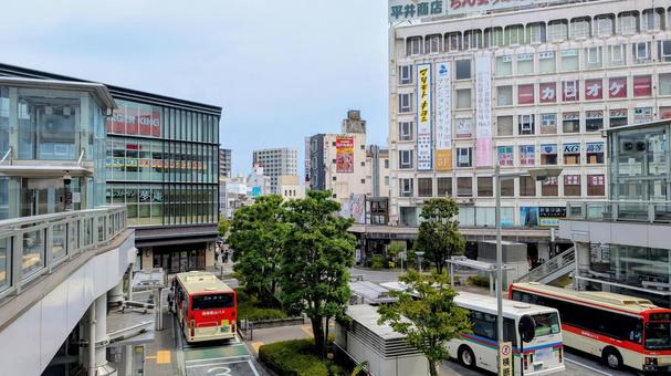 小田原駅東口 小田原駅東口 小田原,小田原駅東口,バスターミナルの写真素材