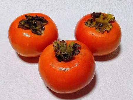 柿 カキ,果物,果実の写真素材