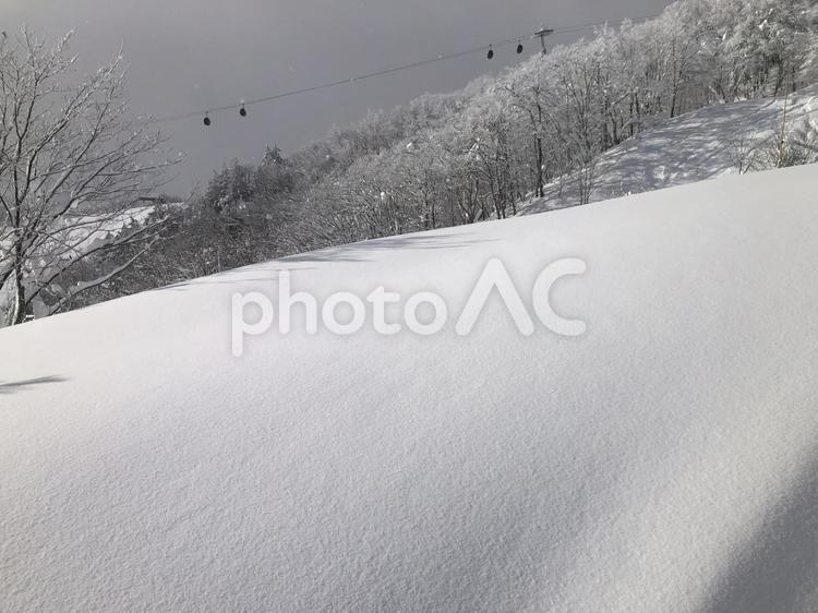 スキー場　ゲレンデ風景　白馬村 スキー場,ゲレンデ,風景の写真素材