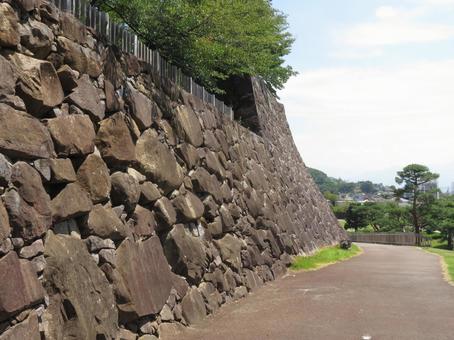 石垣 石垣,甲府城,観光名所の写真素材