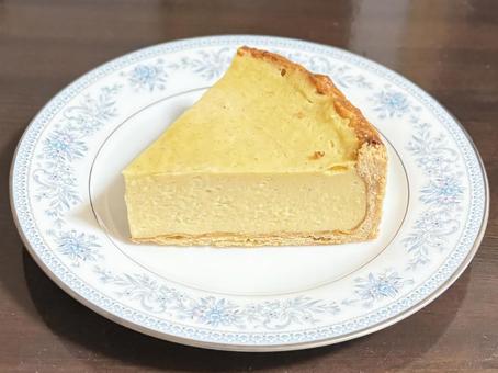 フランバニーユ タルト,フラン,カスタードクリームの写真素材