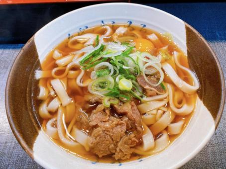 きしめん きしめん きしめん,名古屋名物,平たい麺の写真素材