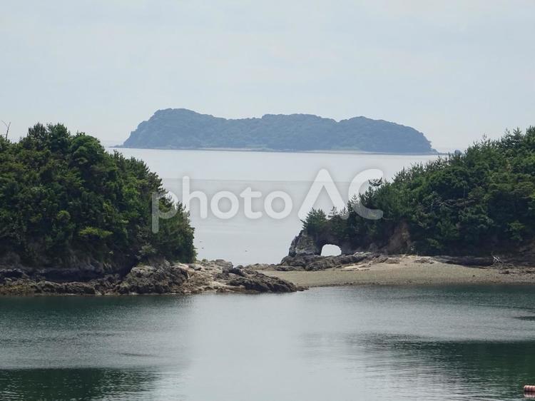 島の風景　笠戸02 島の風景,笠戸,初夏の海の写真素材