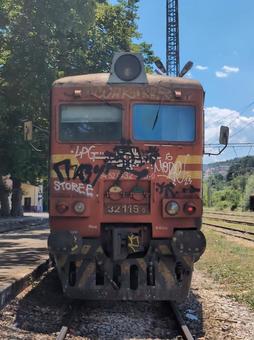 ブルガリアの電車 ブルガリアの電車の写真